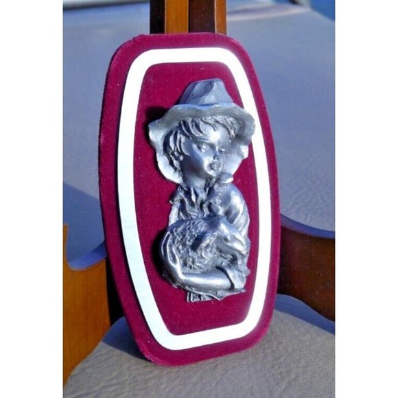 Cadre Miniature Les Étains Du Galion - Jeune Fille, 14x19 Cm, étain (occasion)